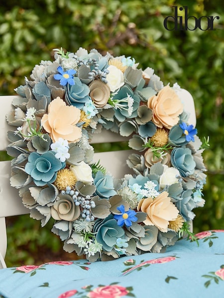 Dibor Blue Ashbourne Floral Wreath (W25740) | £38