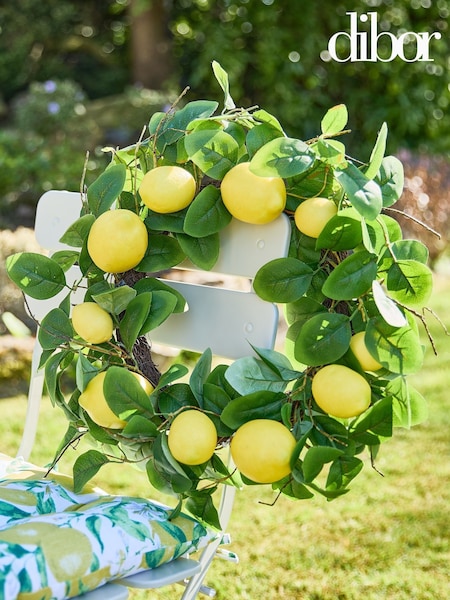 Dibor Green Agrumi Lemon Wreath (W25744) | £38