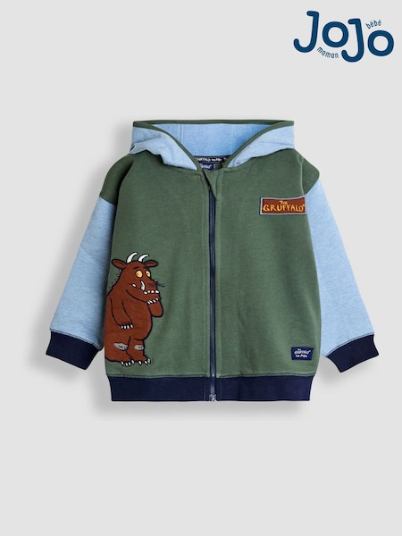 JoJo Maman Bébé Green Appliqué Hoodie (W25776) | £28 - £34