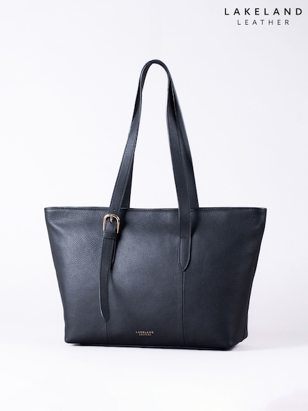 Lakeland Leather Black Langdale Tote Bag (W25849) | £80