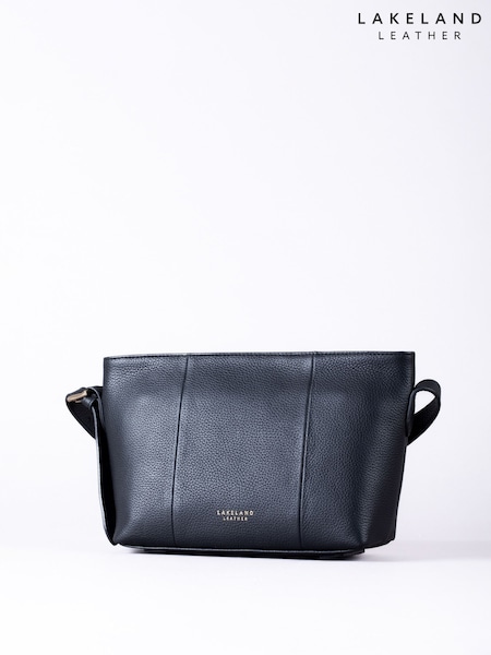 Lakeland Leather Black Langdale Cross-Body Bag (W25850) | £70
