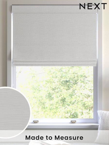 Pearl White Ire Made to Measure Roman Blind (W25870) | £79