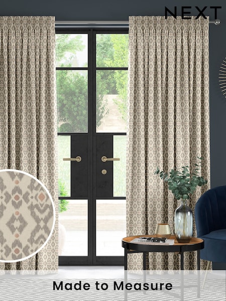 Rose Red Alven Made to Measure Curtains (W25876) | £100