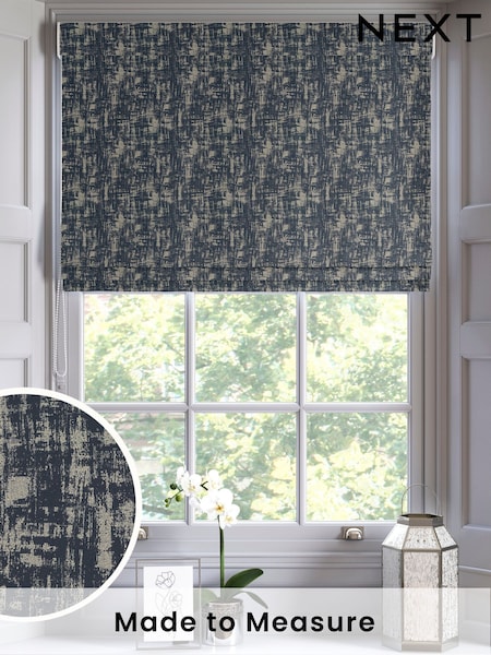 Indigo Blue Tero Made to Measure Roman Blind (W25881) | £84