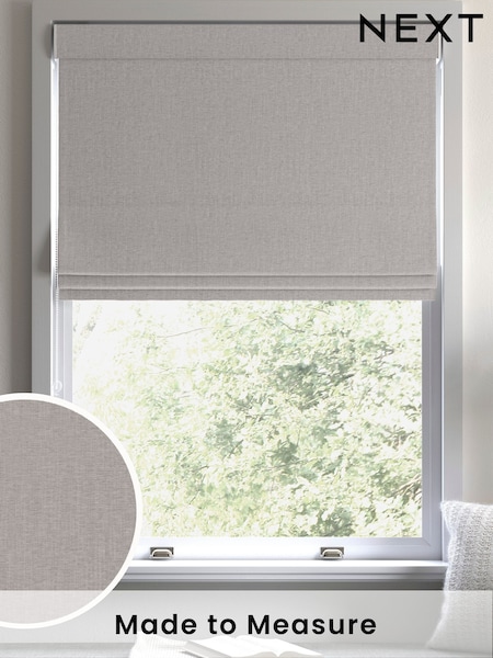 Dove Grey Bellum Made to Measure Roman Blind (W25885) | £79