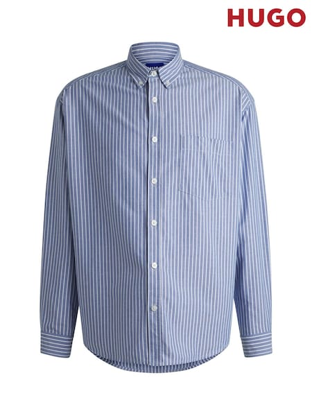 HUGO Blue Striped Shirt (W25924) | £89
