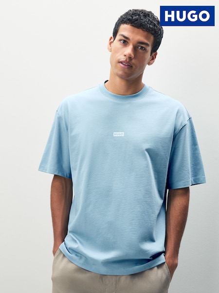 HUGO Blue Small Logo T-Shirt (W25950) | £59