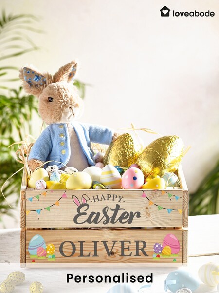 Personalised Easter Crate - Storage Box by Loveabode (W25964) | £29