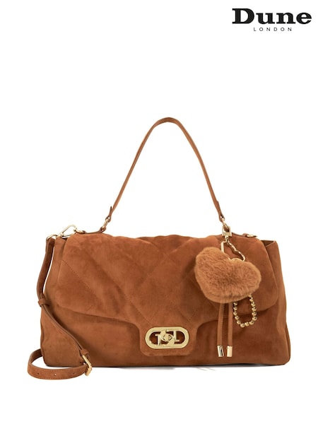 Dune London Brown Regency Large Premium Shoulder Bag (W26177) | £179