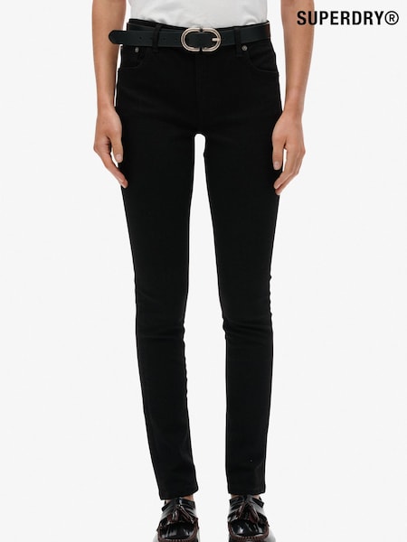 Superdry Black Mid Rise Skinny Jeans (W26244) | £55