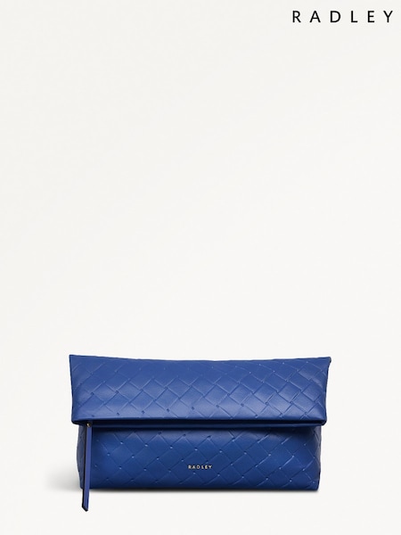 Radley Medium Blue Weaver Lane Flapover Clutch (W26264) | £219
