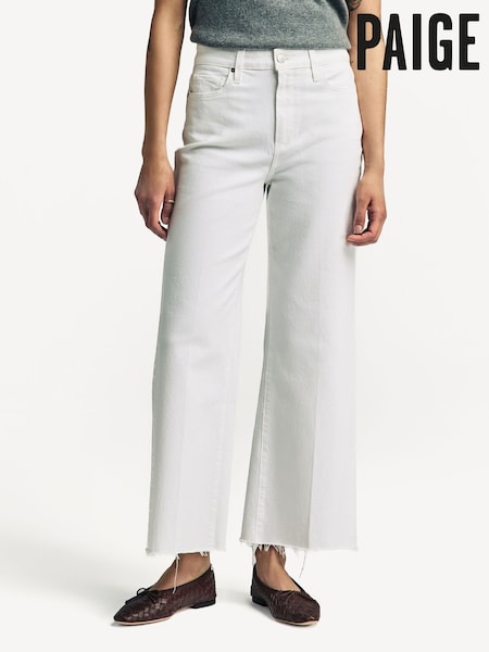 Paige Anessa High Waisted Wide Leg Jeans (W26297) | £0