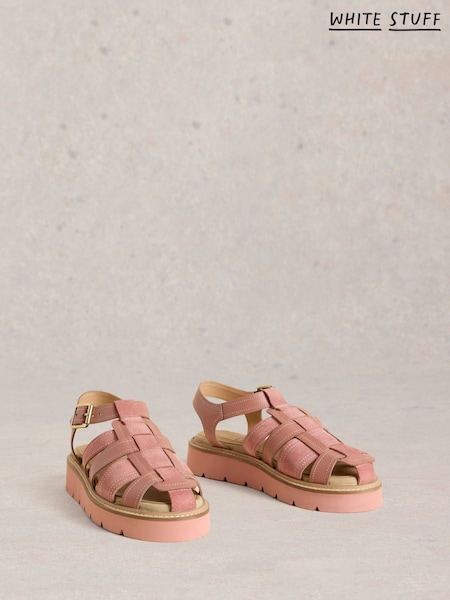 White Stuff Pink Chunky Fisherman Sandals (W26375) | £79