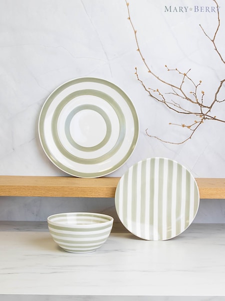 Mary Berry Grey 12 Piece Dinner Set (W26520) | £100