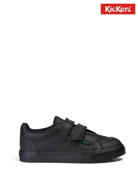 Kickers Black Junior Tovni Twin Strap Patent Leather Trainers (W26577) | £50