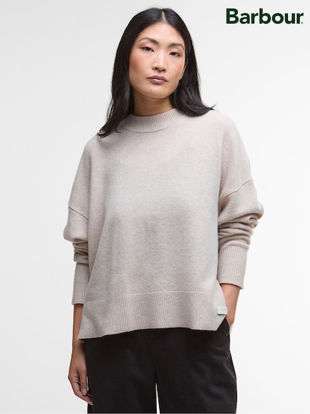 Barbour® Cream Leonie Knitted Jumper (W26682) | £149