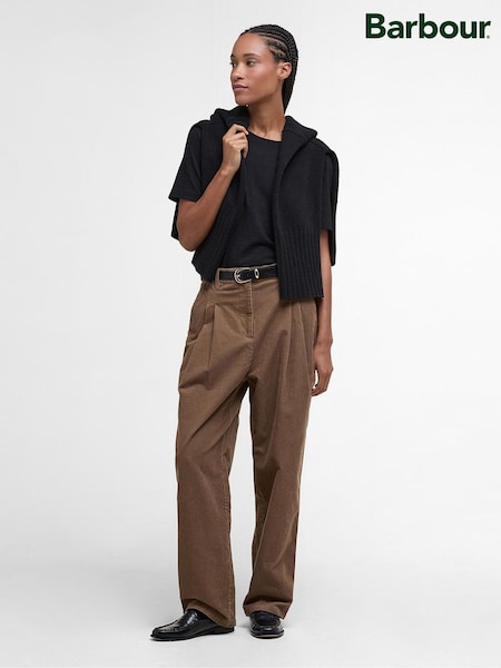 Barbour® Brown Yasmin Trousers (W26686) | £100