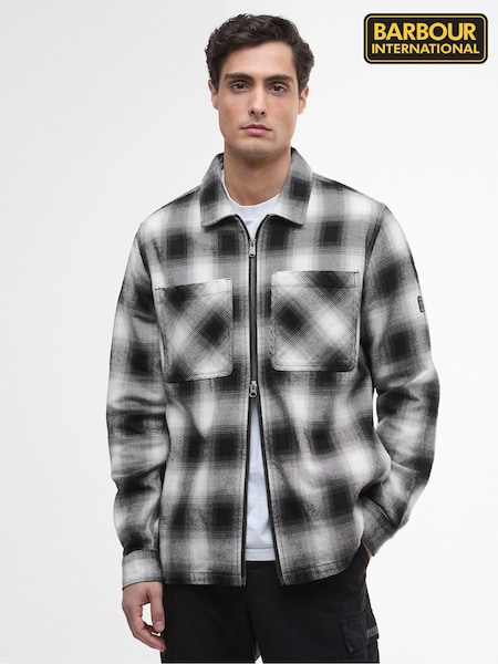 Barbour® International Black Carlisle Ombre Overshirt (W26695) | £119