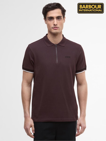 Barbour® International Red Red Buxton Polo Shirt (W26698) | £70