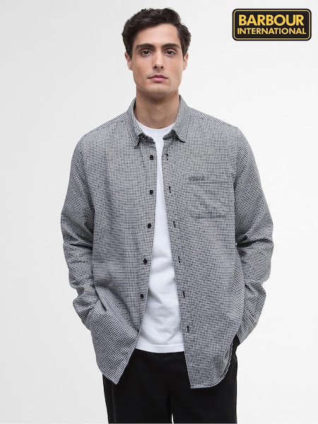 Barbour® International Grey Watson Houndstooth Shirt (W26700) | £70