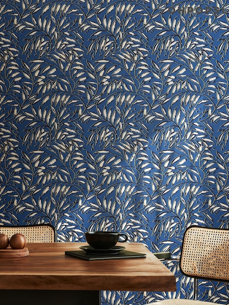 Ohpopsi Indigo Lorena Vine Wallpaper (W26869) | £73