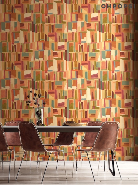 Ohpopsi Marmalade Riot Abstract Cubes Wallpaper (W26896) | £83