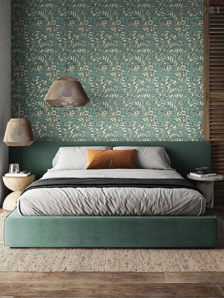 Ohpopsi Petrol Lorena Vine Wallpaper (W26909) | £73