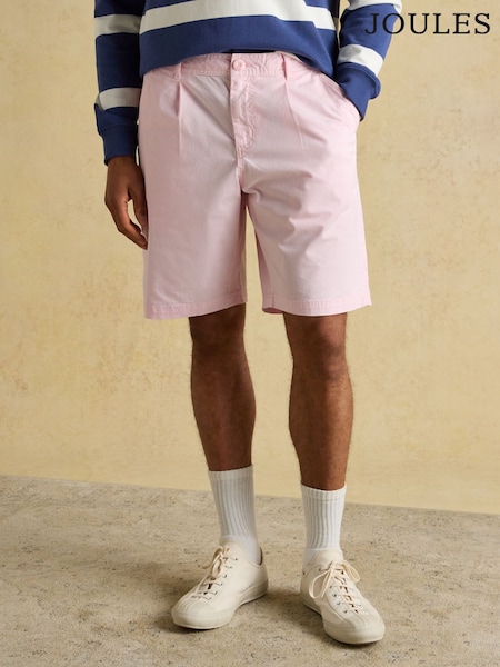 Joules Norfolk Pink Garment Dyed Relaxed Fit Chino Shorts (W27024) | £40