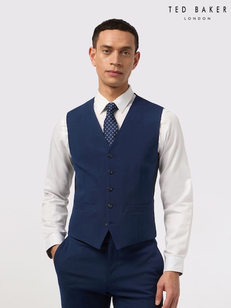 Ted Baker Tailoring Blue Montrose Bright Waistcoat (W27264) | £64