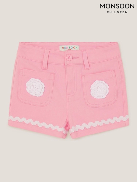 Monsoon Pink Flower Pocket Shorts (W27285) | £22 - £26