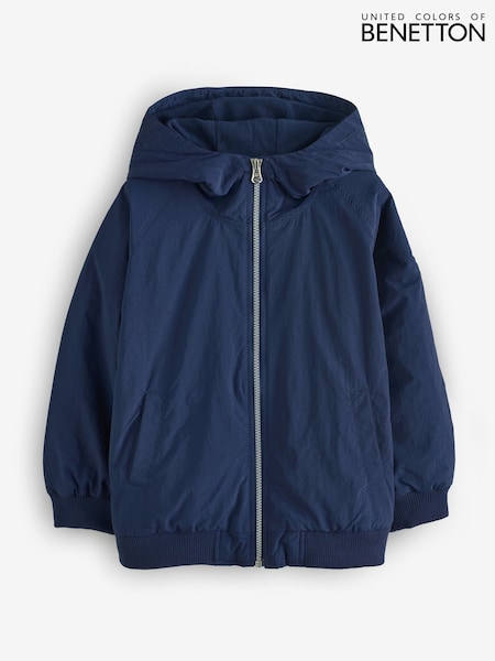 Benetton Boys Blue Hooded Lighweight Jacket (6-14 yrs) (W27299) | £40