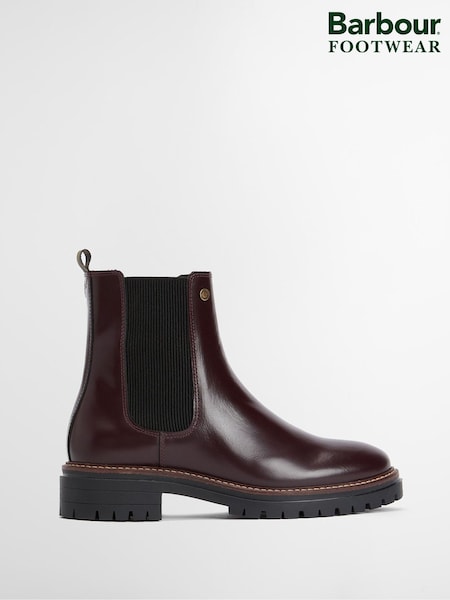 Barbour® Red Marla Leather Chelsea Boot (W27315) | £139
