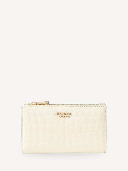 Aspinal of London White Mayfair Coin & Card Wallet Pnt Croc Leather (W27331) | £125