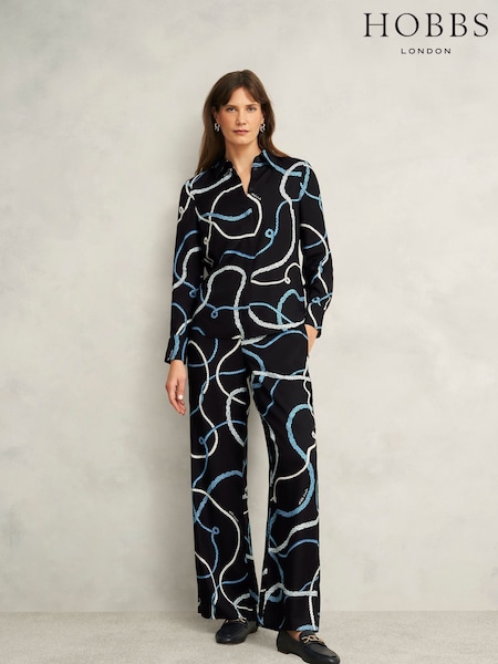 Hobbs Blue Raya Trousers (W27450) | £99