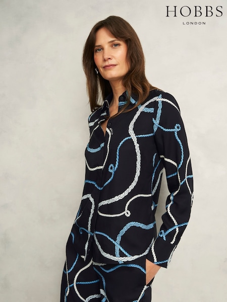 Hobbs Blue Raya Shirt (W27452) | £89