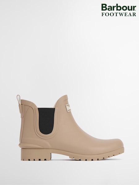 Barbour® Cream Kirkton Chelsea Wellington Boots (W27470) | £65