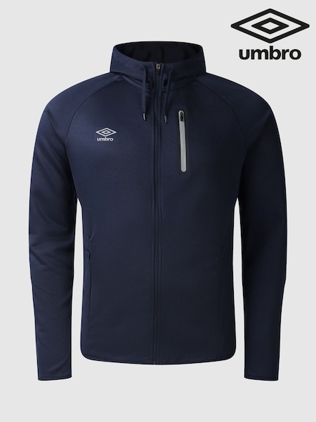 Umbro Blue Sportswear Full Zip Hoodie (W27533) | £40
