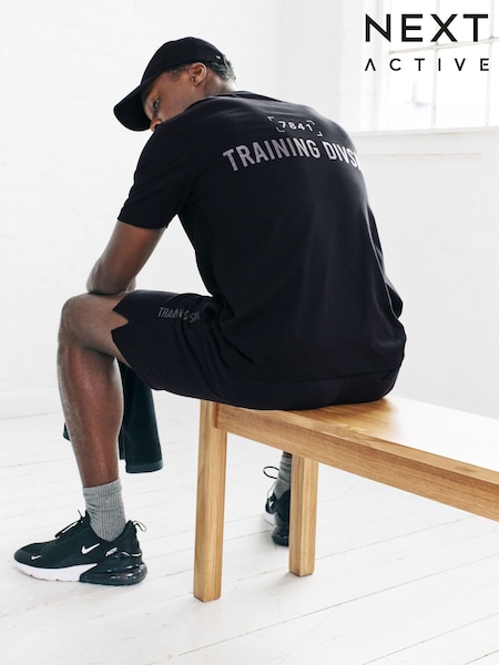 Black Active Training Division T-Shirt (W27554) | £18