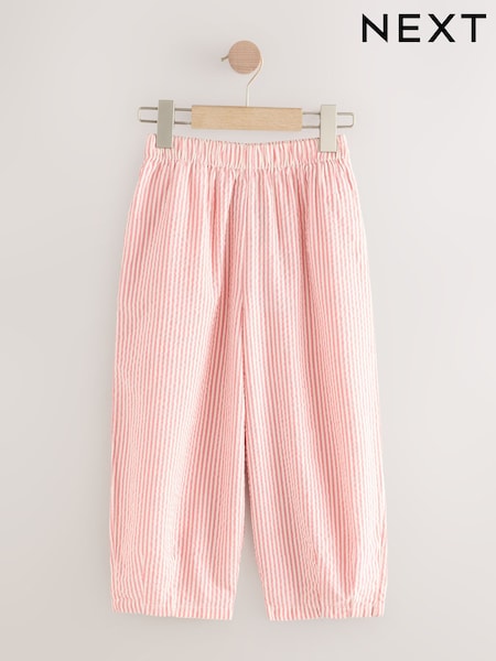 Pink Stripe Pull On Barrel Trousers (3-16yrs) (W27647) | £16 - £21