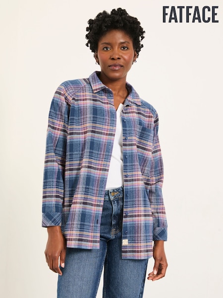 FatFace Bessie Blue Check Shirt (W27673) | £49.50
