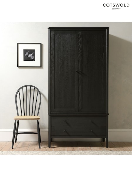 Cotswold Company Black Oak Berkeley Double Wardrobe (W27746) | £1,002