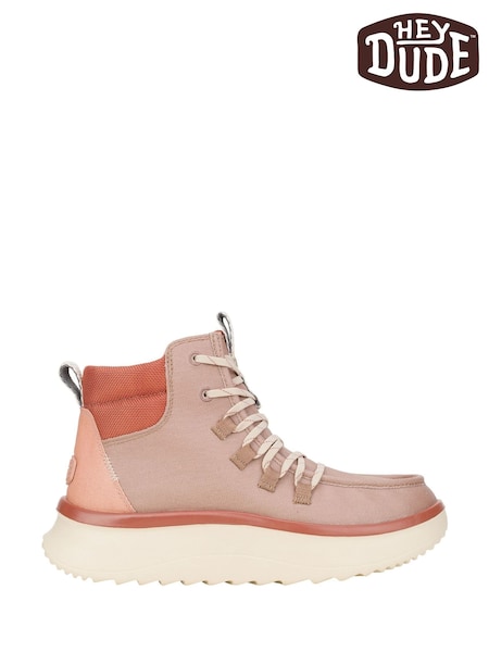 HEYDUDE Wendy Peak Apres Pink Ankle Boots (W27835) | £95