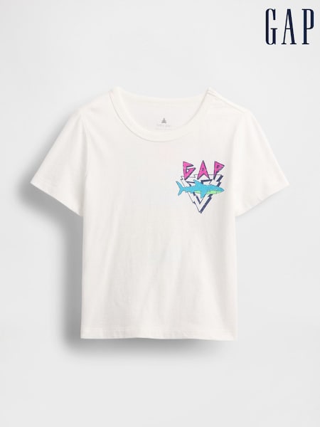Gap White Mix and Match Graphic Short Sleeve T-Shirt (6mths-5yrs) (W27854) | £10