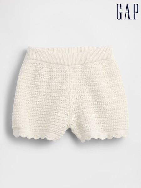 Gap Cream Crochet Shorts (6mths-5yrs) (W27938) | £18