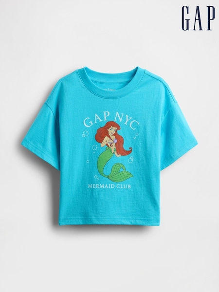 Gap Blue Ariel Disney Graphic Short Sleeve T-Shirt (6mths-5yrs) (W27944) | £18