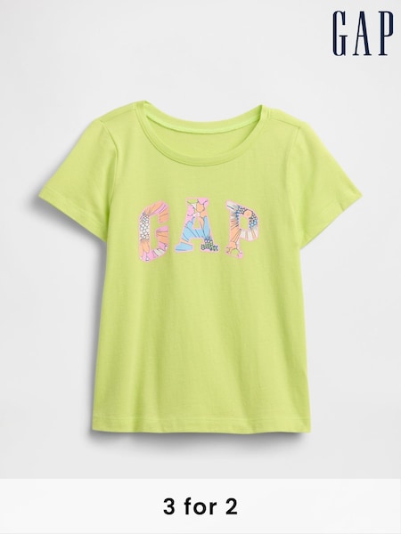 Gap Green Floral Graphic Short Sleeve T-Shirt (6mths-5yrs) (W27945) | £10