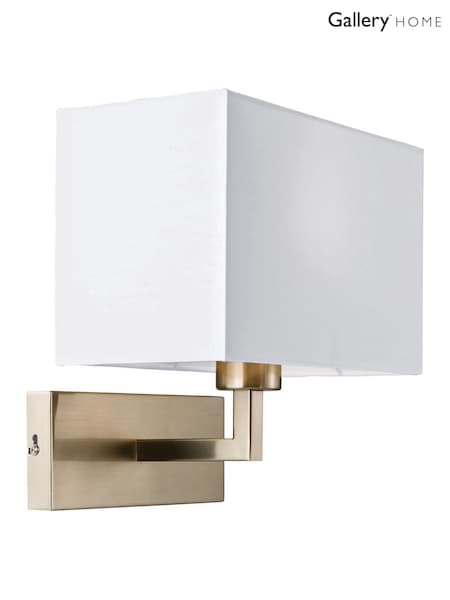 Gallery Home Silver Piccini Wall Light Satin Light (W27971) | £50