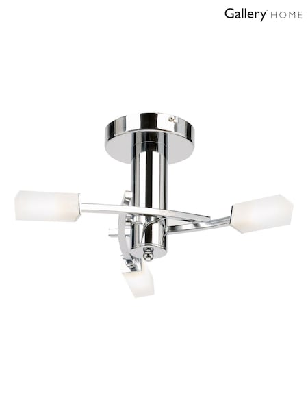 Gallery Home Chrome Havana 3 Polished Ceiling Lamp (W27972) | £70