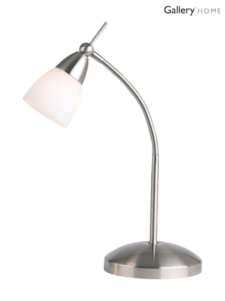 Gallery Home Chrome Riviera Satin Chrome Table Lamp (W27974) | £40
