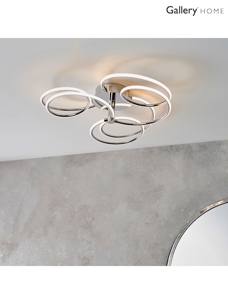 Gallery Home Chrome Eternity Ceiling Light 600mm (W27997) | £290